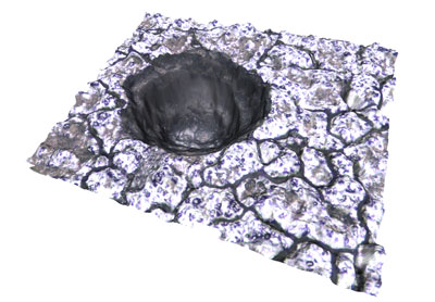 3D-Darstellung einer Oberfläche InfiniteFocus
