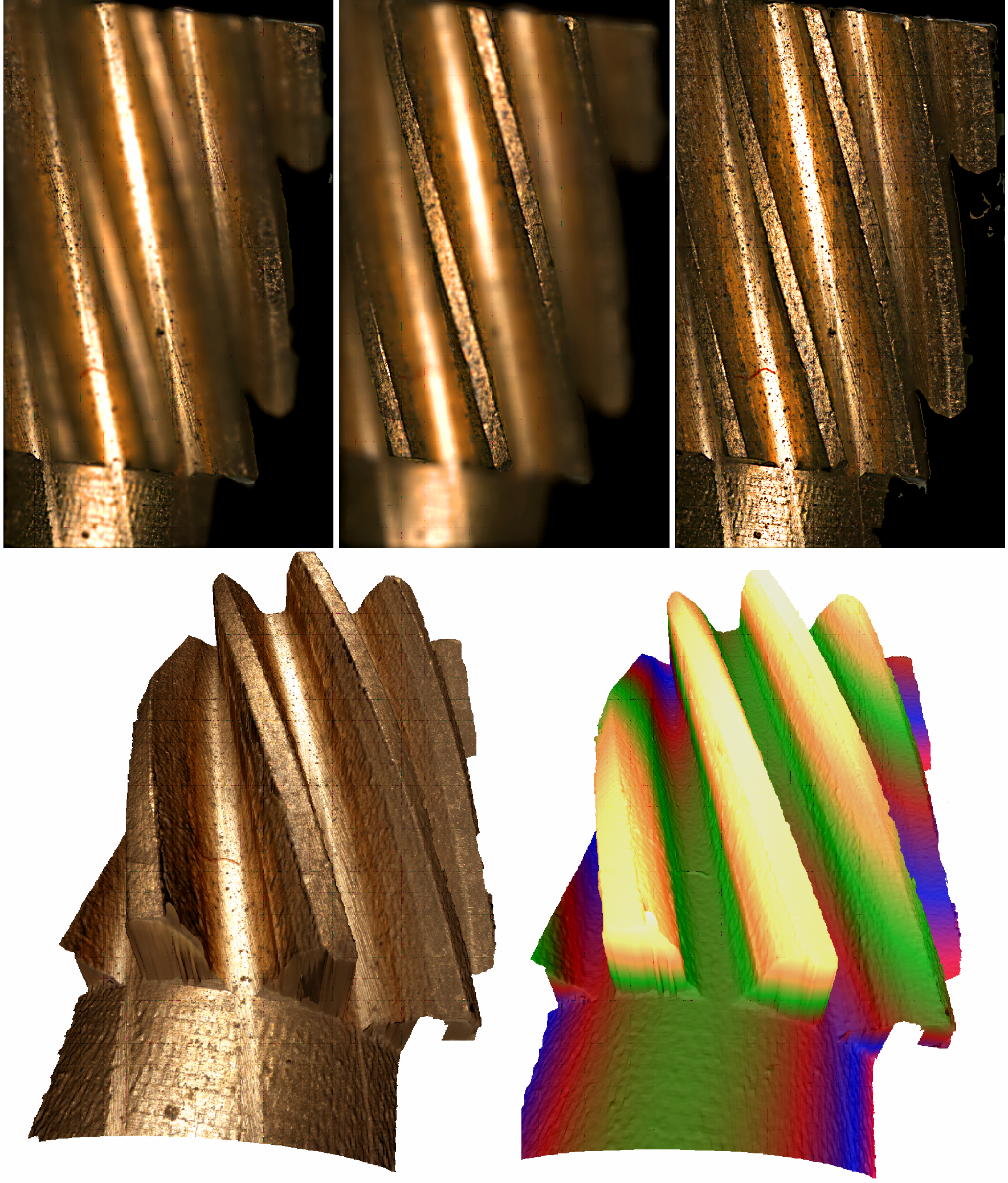 Fokus-Variation Mikrozahnrad