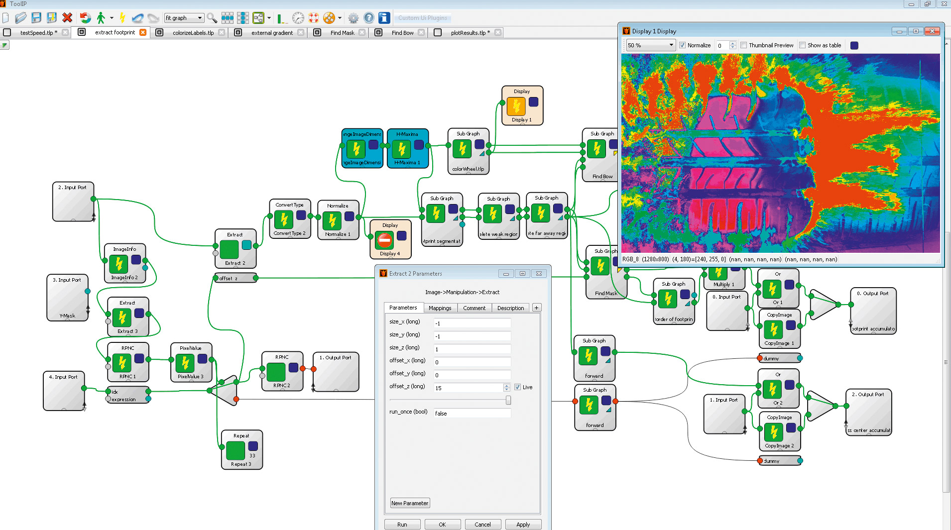 Beispiel einer graphischen Programmierumgebung in ToolIP