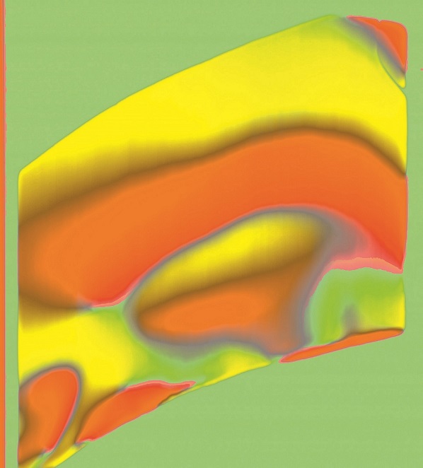 Polarisationsaufnahme eines lackierten Kunststoff-Prüflings mit dem Ellipsometriescanner 