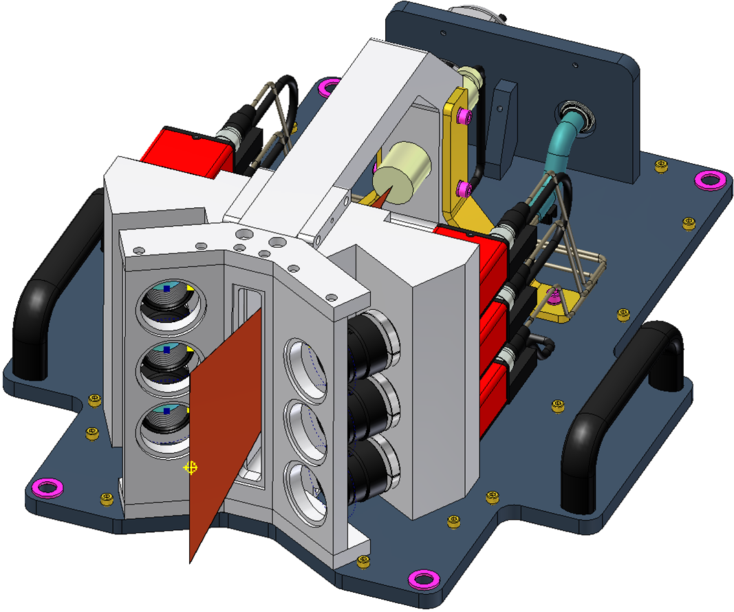 Aufgabenspezifischer Lichtschnittsensor als CAD-Modell
