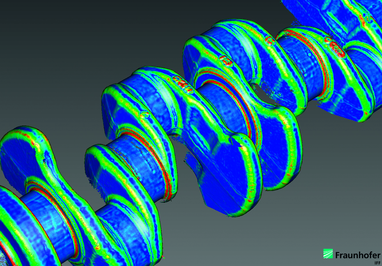 3D-Scandaten einer Kurbelwelle