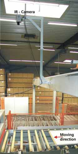 Aufbau Online-Passiv-Thermographieanlage
