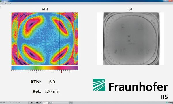 Benutzeroberfläche mit Ergebnisbildern