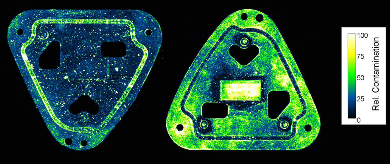 Detektion von Verunreinigungen bei Bauteilen mit dem F-Scanner
