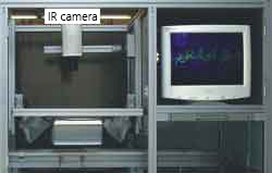 Pulse thermography setup